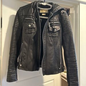 Michael Kors black leather jacket